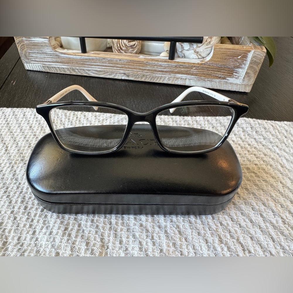 Coach 5340 Black and Ivory Eyeglasses with Case
